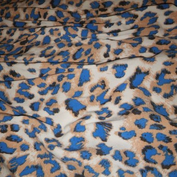 Off the should cheetah tie waist top women's - Picture 2 of 2